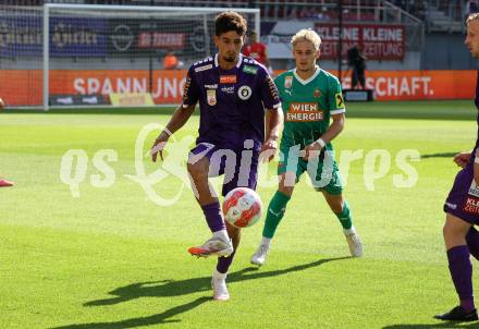 Fussball Bundesliga. SK Austria Klagenfurt gegen SK Rapid. Ben Bobzien (Klagenfurt).  Klagenfurt, am 11.8.2024.
Foto: Kuess
www.qspictures.net
---
pressefotos, pressefotografie, kuess, qs, qspictures, sport, bild, bilder, bilddatenbank