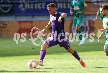 Fussball Bundesliga. SK Austria Klagenfurt gegen SK Rapid.  Tobias Koch (Klagenfurt).  Klagenfurt, am 11.8.2024.
Foto: Kuess
www.qspictures.net
---
pressefotos, pressefotografie, kuess, qs, qspictures, sport, bild, bilder, bilddatenbank