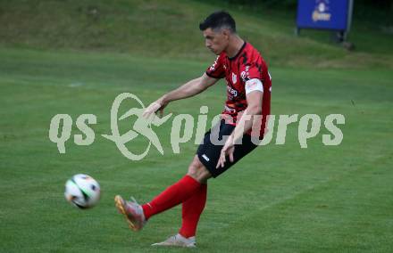 Fussball Kaerntner Liga. ATUS Ferlach gegen Koettmannsdorf.  Lukas Jaklitsch  (Ferlach),   Ferlach, 14.8.2024.
Foto: Kuess
www.qspictures.net
---
pressefotos, pressefotografie, kuess, qs, qspictures, sport, bild, bilder, bilddatenbank