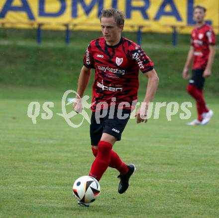 Fussball Kaerntner Liga. ATUS Ferlach gegen Koettmannsdorf. Julian Hobel (Ferlach),   Ferlach, 14.8.2024.
Foto: Kuess
www.qspictures.net
---
pressefotos, pressefotografie, kuess, qs, qspictures, sport, bild, bilder, bilddatenbank