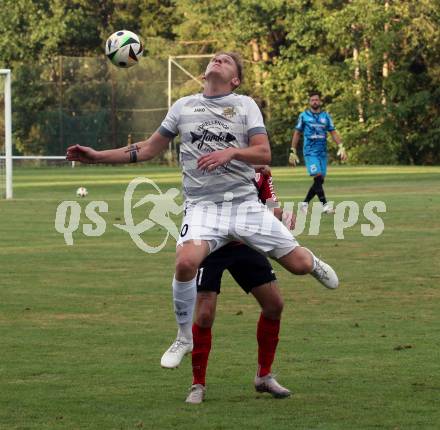 Fussball Kaerntner Liga. ATUS Ferlach gegen Koettmannsdorf.   Fabian Johann Temmel (Koettmannsdorf). Ferlach, 14.8.2024.
Foto: Kuess
www.qspictures.net
---
pressefotos, pressefotografie, kuess, qs, qspictures, sport, bild, bilder, bilddatenbank