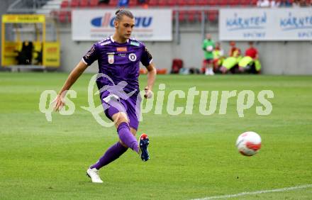 Fussball Bundesliga. SK Austria Klagenfurt gegen SK Puntigamer Sturm Graz. Niklas Szerencsi (Klagenfurt).   Klagenfurt, am 17.8.2024.
Foto: Kuess
www.qspictures.net
---
pressefotos, pressefotografie, kuess, qs, qspictures, sport, bild, bilder, bilddatenbank