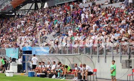 Fussball Bundesliga. SK Austria Klagenfurt gegen SK Puntigamer Sturm Graz. Fans (Klagenfurt).   Klagenfurt, am 17.8.2024.
Foto: Kuess
www.qspictures.net
---
pressefotos, pressefotografie, kuess, qs, qspictures, sport, bild, bilder, bilddatenbank