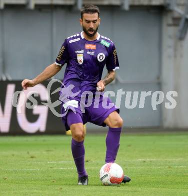 Fussball Bundesliga. SK Austria Klagenfurt gegen SK Puntigamer Sturm Graz. Kosmas Gkezos (Klagenfurt).   Klagenfurt, am 17.8.2024.
Foto: Kuess
www.qspictures.net
---
pressefotos, pressefotografie, kuess, qs, qspictures, sport, bild, bilder, bilddatenbank