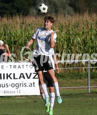 Fussball Kaerntner Liga. Velden gegen Bleiburg.  Marvin Maier  (Bleiburg).  St. Egyden, am 24.8.2024.
Foto: Kuess
www.qspictures.net
---
pressefotos, pressefotografie, kuess, qs, qspictures, sport, bild, bilder, bilddatenbank