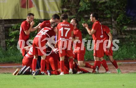 Fussball Kaerntner Liga. Voelkermarkt gegen ATSV Wolfsberg. Torjubel  (Wolfsberg). Voelkermarkt, am 30.8.2024.
Foto: Kuess
www.qspictures.net
---
pressefotos, pressefotografie, kuess, qs, qspictures, sport, bild, bilder, bilddatenbank