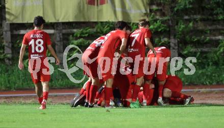 Fussball Kaerntner Liga. Voelkermarkt gegen ATSV Wolfsberg. Torjubel  (Wolfsberg). Voelkermarkt, am 30.8.2024.
Foto: Kuess
www.qspictures.net
---
pressefotos, pressefotografie, kuess, qs, qspictures, sport, bild, bilder, bilddatenbank