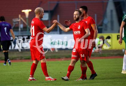 Fussball Kaerntner Liga. Voelkermarkt gegen ATSV Wolfsberg.  Torjubel Marcel Maximilian Stoni,   (Wolfsberg). Voelkermarkt, am 30.8.2024.
Foto: Kuess
www.qspictures.net
---
pressefotos, pressefotografie, kuess, qs, qspictures, sport, bild, bilder, bilddatenbank