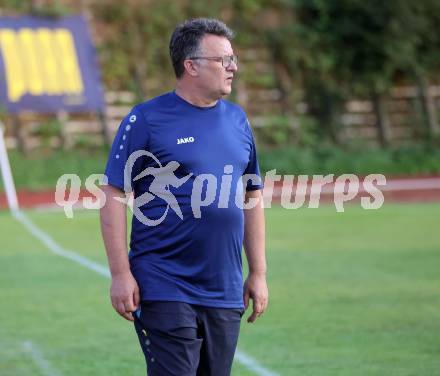 Fussball Kaerntner Liga. Voelkermarkt gegen ATSV Wolfsberg. Trainer Mario Romac  (Wolfsberg). Voelkermarkt, am 30.8.2024.
Foto: Kuess
www.qspictures.net
---
pressefotos, pressefotografie, kuess, qs, qspictures, sport, bild, bilder, bilddatenbank