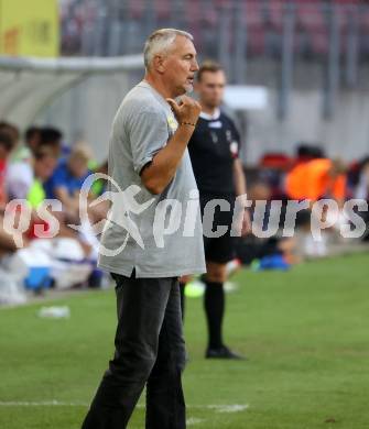 Fussball Bundesliga. SK Austria Klagenfurt gegen FC Blau Weiss Linz. Trainer Peter Pacult (Klagenfurt).  Klagenfurt, am 31.8.2024.
Foto: Kuess
www.qspictures.net
---
pressefotos, pressefotografie, kuess, qs, qspictures, sport, bild, bilder, bilddatenbank