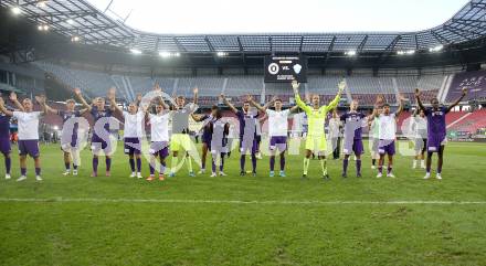 Fussball Bundesliga. SK Austria Klagenfurt gegen FC Blau Weiss Linz. Jubel  (Klagenfurt).  Klagenfurt, am 31.8.2024.
Foto: Kuess
www.qspictures.net
---
pressefotos, pressefotografie, kuess, qs, qspictures, sport, bild, bilder, bilddatenbank