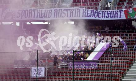 Fussball Bundesliga. SK Austria Klagenfurt gegen FC Blau Weiss Linz. Fans (Klagenfurt).  Klagenfurt, am 31.8.2024.
Foto: Kuess
www.qspictures.net
---
pressefotos, pressefotografie, kuess, qs, qspictures, sport, bild, bilder, bilddatenbank