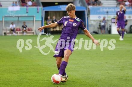 Fussball Bundesliga. SK Austria Klagenfurt gegen FC Blau Weiss Linz. Jannik Robatsch (Klagenfurt).  Klagenfurt, am 31.8.2024.
Foto: Kuess
www.qspictures.net
---
pressefotos, pressefotografie, kuess, qs, qspictures, sport, bild, bilder, bilddatenbank