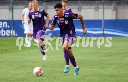 Fussball Bundesliga. SK Austria Klagenfurt gegen FC Blau Weiss Linz. David Toshevski (Klagenfurt).  Klagenfurt, am 31.8.2024.
Foto: Kuess
www.qspictures.net
---
pressefotos, pressefotografie, kuess, qs, qspictures, sport, bild, bilder, bilddatenbank