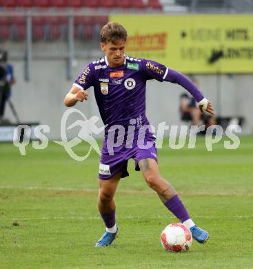 Fussball Bundesliga. SK Austria Klagenfurt gegen FC Blau Weiss Linz.  Philipp Wydra (Klagenfurt).  Klagenfurt, am 31.8.2024.
Foto: Kuess
www.qspictures.net
---
pressefotos, pressefotografie, kuess, qs, qspictures, sport, bild, bilder, bilddatenbank