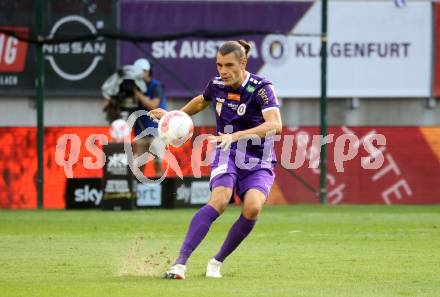 Fussball Bundesliga. SK Austria Klagenfurt gegen FC Blau Weiss Linz. Niklas Szerencsi (Klagenfurt).  Klagenfurt, am 31.8.2024.
Foto: Kuess
www.qspictures.net
---
pressefotos, pressefotografie, kuess, qs, qspictures, sport, bild, bilder, bilddatenbank