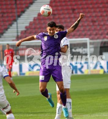 Fussball Bundesliga. SK Austria Klagenfurt gegen FC Blau Weiss Linz. David Toshevski (Klagenfurt).  Klagenfurt, am 31.8.2024.
Foto: Kuess
www.qspictures.net
---
pressefotos, pressefotografie, kuess, qs, qspictures, sport, bild, bilder, bilddatenbank