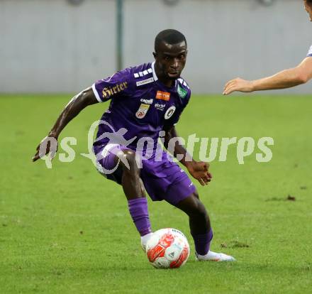 Fussball Bundesliga. SK Austria Klagenfurt gegen FC Blau Weiss Linz. Solomon Bonnah (Klagenfurt).  Klagenfurt, am 31.8.2024.
Foto: Kuess
www.qspictures.net
---
pressefotos, pressefotografie, kuess, qs, qspictures, sport, bild, bilder, bilddatenbank