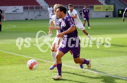 Fussball Bundesliga. SK Austria Klagenfurt gegen FC Blau Weiss Linz. Simon Straudi (Klagenfurt).  Klagenfurt, am 31.8.2024.
Foto: Kuess
www.qspictures.net
---
pressefotos, pressefotografie, kuess, qs, qspictures, sport, bild, bilder, bilddatenbank