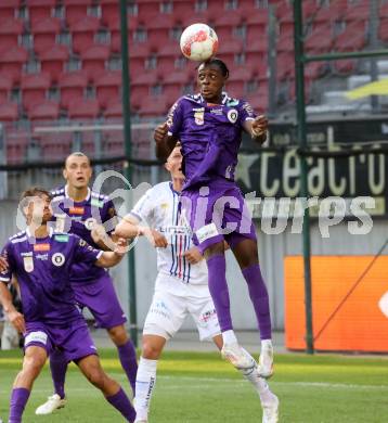 Fussball Bundesliga. SK Austria Klagenfurt gegen FC Blau Weiss Linz. Dikeni-Rafid Salifou (Klagenfurt).  Klagenfurt, am 31.8.2024.
Foto: Kuess
www.qspictures.net
---
pressefotos, pressefotografie, kuess, qs, qspictures, sport, bild, bilder, bilddatenbank