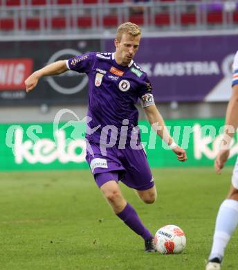 Fussball Bundesliga. SK Austria Klagenfurt gegen FC Blau Weiss Linz.  Christopher Cvetko (Klagenfurt).  Klagenfurt, am 31.8.2024.
Foto: Kuess
www.qspictures.net
---
pressefotos, pressefotografie, kuess, qs, qspictures, sport, bild, bilder, bilddatenbank