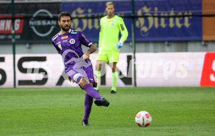 Fussball Bundesliga. SK Austria Klagenfurt gegen FC Blau Weiss Linz. Kosmas Gkezos, (Klagenfurt).  Klagenfurt, am 31.8.2024.
Foto: Kuess
www.qspictures.net
---
pressefotos, pressefotografie, kuess, qs, qspictures, sport, bild, bilder, bilddatenbank