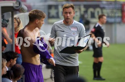 Fussball Bundesliga. SK Austria Klagenfurt gegen FC Blau Weiss Linz. Co-Trainer Martin Lassnig (Klagenfurt).  Klagenfurt, am 31.8.2024.
Foto: Kuess
www.qspictures.net
---
pressefotos, pressefotografie, kuess, qs, qspictures, sport, bild, bilder, bilddatenbank