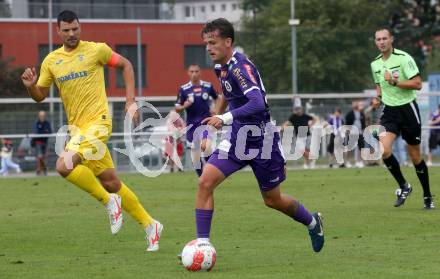 Fussball Testspiel. SK Austria Klagenfurt gegen Domzale. Philipp Wydra  (Klagenfurt). Klagenfurt, am 6.9.2024.
Foto: Kuess
www.qspictures.net
---
pressefotos, pressefotografie, kuess, qs, qspictures, sport, bild, bilder, bilddatenbank