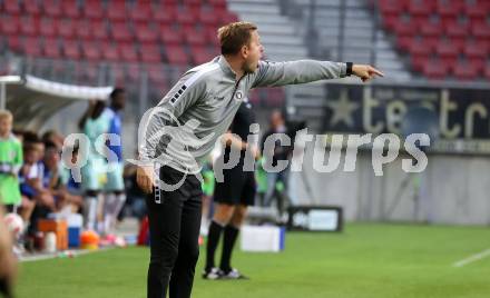 Fussball Bundesliga.  SK Austria Klagenfurt gegen TSV Egger Glas Hartberg .  Co-Trainer Martin Lassnig (Klagenfurt). Klagenfurt, am 21.9.2024.
Foto: Kuess
www.qspictures.net
---
pressefotos, pressefotografie, kuess, qs, qspictures, sport, bild, bilder, bilddatenbank