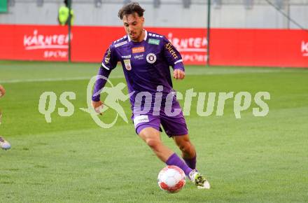 Fussball Bundesliga.  SK Austria Klagenfurt gegen TSV Egger Glas Hartberg . Simon Straudi  (Klagenfurt). Klagenfurt, am 21.9.2024.
Foto: Kuess
www.qspictures.net
---
pressefotos, pressefotografie, kuess, qs, qspictures, sport, bild, bilder, bilddatenbank