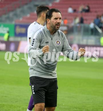 Fussball Bundesliga.  SK Austria Klagenfurt gegen TSV Egger Glas Hartberg . Jubel Sandro Zakany  (Klagenfurt). Klagenfurt, am 21.9.2024.
Foto: Kuess
www.qspictures.net
---
pressefotos, pressefotografie, kuess, qs, qspictures, sport, bild, bilder, bilddatenbank