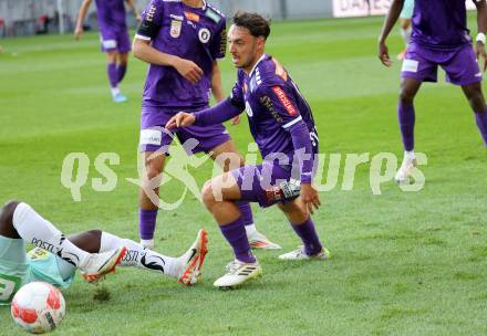 Fussball Bundesliga.  SK Austria Klagenfurt gegen TSV Egger Glas Hartberg .   Simon Straudi (Klagenfurt). Klagenfurt, am 21.9.2024.
Foto: Kuess
www.qspictures.net
---
pressefotos, pressefotografie, kuess, qs, qspictures, sport, bild, bilder, bilddatenbank