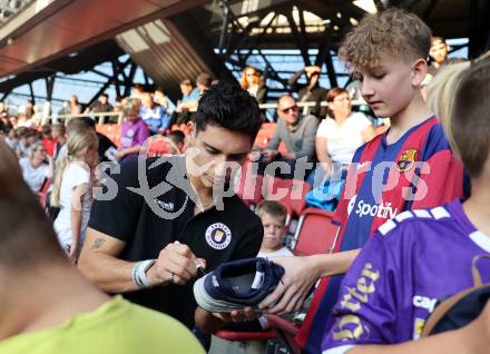 Fussball Bundesliga.  SK Austria Klagenfurt gegen TSV Egger Glas Hartberg . Sebastian Guerra Soto  (Klagenfurt). Klagenfurt, am 21.9.2024.
Foto: Kuess
www.qspictures.net
---
pressefotos, pressefotografie, kuess, qs, qspictures, sport, bild, bilder, bilddatenbank