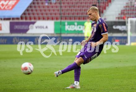 Fussball Bundesliga.  SK Austria Klagenfurt gegen TSV Egger Glas Hartberg .  Jonas Kuehn (Klagenfurt),  Klagenfurt, am 21.9.2024.
Foto: Kuess
www.qspictures.net
---
pressefotos, pressefotografie, kuess, qs, qspictures, sport, bild, bilder, bilddatenbank