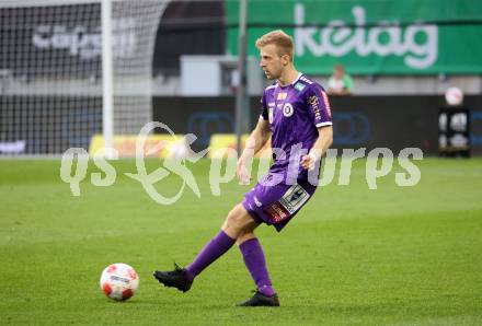 Fussball Bundesliga.  SK Austria Klagenfurt gegen TSV Egger Glas Hartberg .  Christopher Cvetko (Klagenfurt). Klagenfurt, am 21.9.2024.
Foto: Kuess
www.qspictures.net
---
pressefotos, pressefotografie, kuess, qs, qspictures, sport, bild, bilder, bilddatenbank