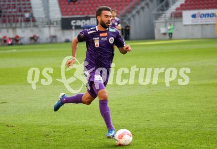 Fussball Bundesliga.  SK Austria Klagenfurt gegen TSV Egger Glas Hartberg .  Kosmas Gkezos (Klagenfurt). Klagenfurt, am 21.9.2024.
Foto: Kuess
www.qspictures.net
---
pressefotos, pressefotografie, kuess, qs, qspictures, sport, bild, bilder, bilddatenbank