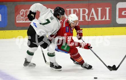 EBEL. Eishockey Bundesliga. KAC gegen Olimpija Ljubljana.  Senna Peeters,  (KAC),  Wyatt Dale Ege  (Ljubljana). Klagenfurt, 22.9.2024. 
Foto: Kuess
www.qspictures.net
---
pressefotos, pressefotografie, kuess, qs, qspictures, sport, bild, bilder, bilddatenbank