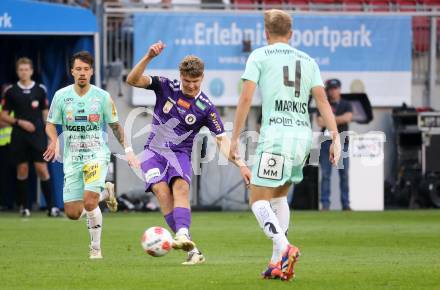 Fussball Bundesliga.  SK Austria Klagenfurt gegen TSV Egger Glas Hartberg .  Jannik Robatsch (Klagenfurt). Klagenfurt, am 21.9.2024.
Foto: Kuess
www.qspictures.net
---
pressefotos, pressefotografie, kuess, qs, qspictures, sport, bild, bilder, bilddatenbank