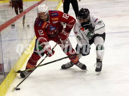 EBEL. Eishockey Bundesliga. KAC gegen Olimpija Ljubljana.  David Maier,   (KAC),  Nik Simsic (Ljubljana). Klagenfurt, 22.9.2024. 
Foto: Kuess
www.qspictures.net
---
pressefotos, pressefotografie, kuess, qs, qspictures, sport, bild, bilder, bilddatenbank