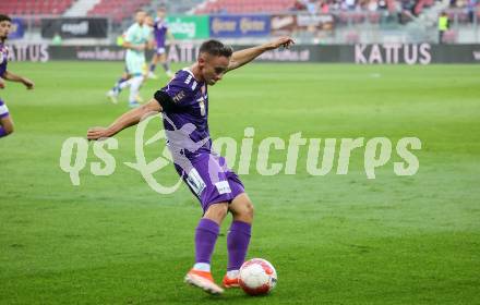 Fussball Bundesliga.  SK Austria Klagenfurt gegen TSV Egger Glas Hartberg .  Tobias Koch (Klagenfurt). Klagenfurt, am 21.9.2024.
Foto: Kuess
www.qspictures.net
---
pressefotos, pressefotografie, kuess, qs, qspictures, sport, bild, bilder, bilddatenbank