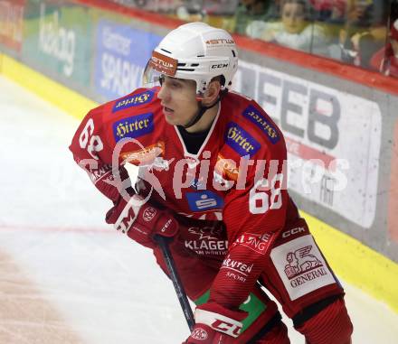 EBEL. Eishockey Bundesliga. KAC gegen Olimpija Ljubljana.  Luka Gomboc  (KAC). Klagenfurt, 22.9.2024. 
Foto: Kuess
www.qspictures.net
---
pressefotos, pressefotografie, kuess, qs, qspictures, sport, bild, bilder, bilddatenbank