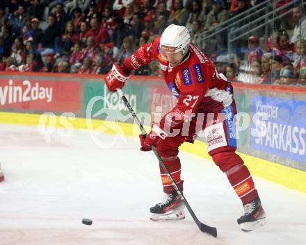 EBEL. Eishockey Bundesliga. KAC gegen Olimpija Ljubljana.  Thomas Hundertpfund  (KAC). Klagenfurt, 22.9.2024. 
Foto: Kuess
www.qspictures.net
---
pressefotos, pressefotografie, kuess, qs, qspictures, sport, bild, bilder, bilddatenbank