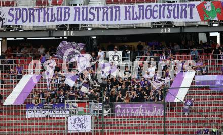 Fussball Bundesliga.  SK Austria Klagenfurt gegen TSV Egger Glas Hartberg . Fans  (Klagenfurt). Klagenfurt, am 21.9.2024.
Foto: Kuess
www.qspictures.net
---
pressefotos, pressefotografie, kuess, qs, qspictures, sport, bild, bilder, bilddatenbank