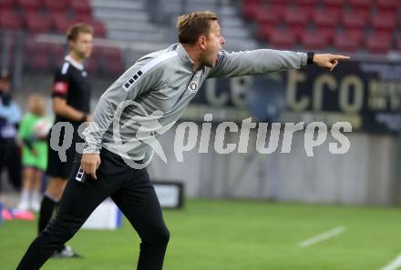 Fussball Bundesliga.  SK Austria Klagenfurt gegen TSV Egger Glas Hartberg . Co-Trainer Martin Lassnig  (Klagenfurt). Klagenfurt, am 21.9.2024.
Foto: Kuess
www.qspictures.net
---
pressefotos, pressefotografie, kuess, qs, qspictures, sport, bild, bilder, bilddatenbank