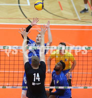 Volleyball Testspiel. SK Aich/Dob gegen ACH Ljubljana.  Jekabs Dzenis (Aich/Dob). Bleiburg, am 25.9.2024.
Foto: Kuess
www.qspictures.net
---
pressefotos, pressefotografie, kuess, qs, qspictures, sport, bild, bilder, bilddatenbank