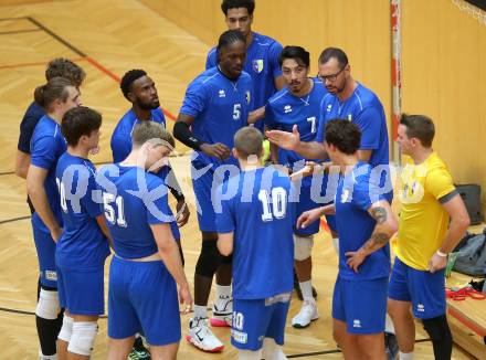 Volleyball Testspiel. SK Aich/Dob gegen ACH Ljubljana.  Trainer Lucio Antonio Oro (Aich/Dob). Bleiburg, am 25.9.2024.
Foto: Kuess
www.qspictures.net
---
pressefotos, pressefotografie, kuess, qs, qspictures, sport, bild, bilder, bilddatenbank