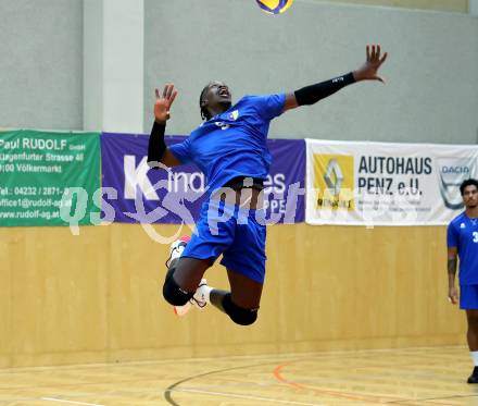 Volleyball Testspiel. SK Aich/Dob gegen ACH Ljubljana.  Carlos Yoandrys (Aich/Dob). Bleiburg, am 25.9.2024.
Foto: Kuess
www.qspictures.net
---
pressefotos, pressefotografie, kuess, qs, qspictures, sport, bild, bilder, bilddatenbank