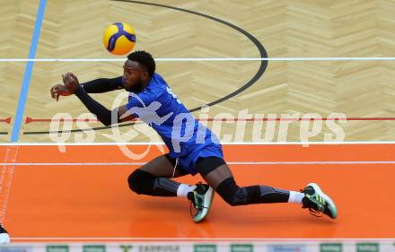 Volleyball Testspiel. SK Aich/Dob gegen ACH Ljubljana. Bryan Camino Martinez  (Aich/Dob). Bleiburg, am 25.9.2024.
Foto: Kuess
www.qspictures.net
---
pressefotos, pressefotografie, kuess, qs, qspictures, sport, bild, bilder, bilddatenbank