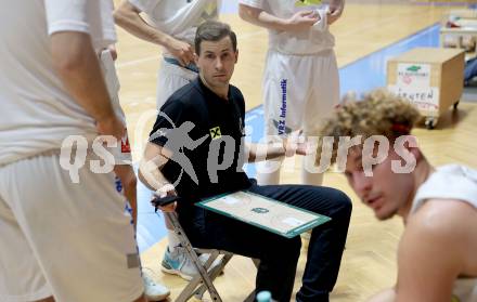 Basketball 2. Liga 2024/2025. Grunddurchgang 1. Runde. Woerthersee Piraten gegen Dornbirn Lions.  Trainer Kostas Papavasileiou (Dornbirn). Klagenfurt, am 28.9.2024.
Foto: Kuess


---
pressefotos, pressefotografie, kuess, qs, qspictures, sport, bild, bilder, bilddatenbank