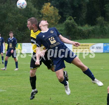 Fussball. 2. KLasse B. Faakersee 1b gegen Velden 1b. Michael Schaunig   (Faakersee),   Alessandro Kiko (Velden).  Faak, am 28.9.2024.
Foto: Kuess
www.qspictures.net
---
pressefotos, pressefotografie, kuess, qs, qspictures, sport, bild, bilder, bilddatenbank